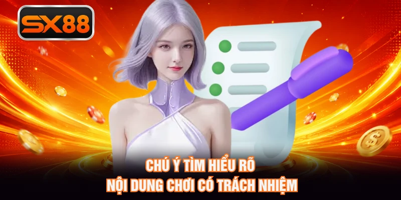 Chú ý tìm hiểu rõ nội dung chơi có trách nhiệm